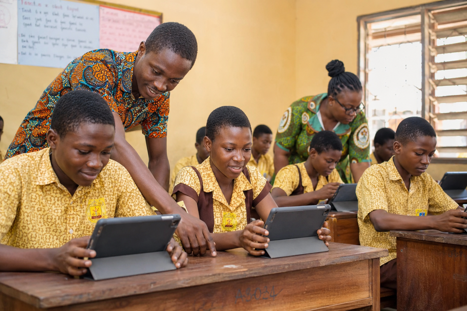 Students Using Tablets
